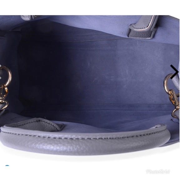 Gray Faux Leather Set of 2 Handbag (12.2x6.4 in) - Picture 5 of 7